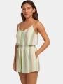 O'Neill Thin Strap Buttoned Romper női overál zöld színben 1