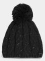 O'Neill Nora Beanie női bojtos sapka fekete színben 1
