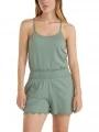 O'Neill Essentials Ava Smocked Shorts női rövidnadrág zöld színben 1