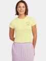 O'Neill O'Neill Rib T-Shirt női rövid ujjú póló sárga színben 1