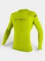 O'Neill Basic Skins L/S Rash Guard férfi hosszú ujjú lycra zöld színben 1