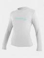 O'Neill WMS Basic Skins L/S Sun Shirt női hosszú ujjú lycra fehér színben 1