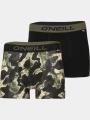 O'Neill Men boxer O'Neill camouflage & plain 2-pack férfi alsónadrág oliva színben 1