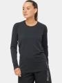 Salomon Sense Aero Seamless Tee W női hosszú ujjú sport póló fekete színben 1