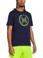 Under Armour UA Run Everywhere Wreath SS férfi rövid ujjú póló sötétkék színben 1
